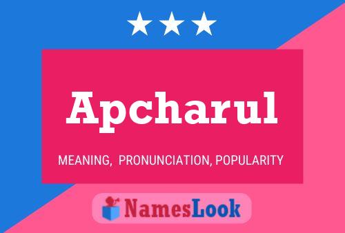 ملصق اسم Apcharul