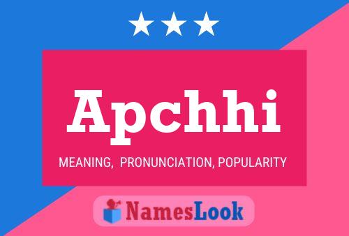 ملصق اسم Apchhi