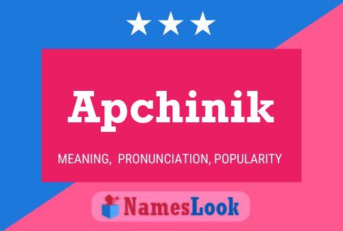 ملصق اسم Apchinik