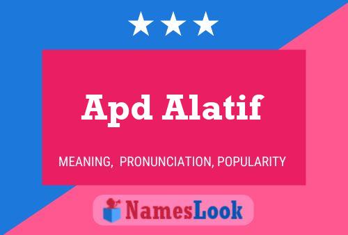 ملصق اسم Apd Alatif