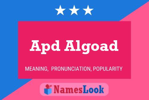 ملصق اسم Apd Algoad