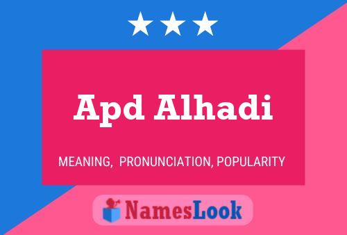 ملصق اسم Apd Alhadi