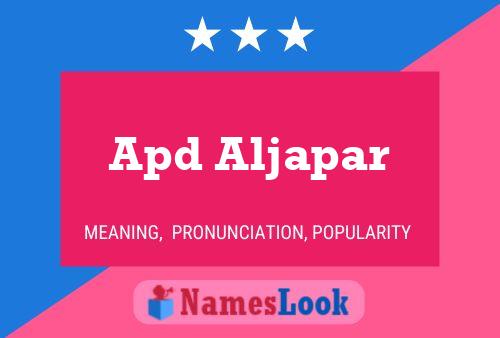 ملصق اسم Apd Aljapar