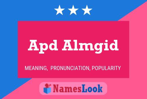 ملصق اسم Apd Almgid