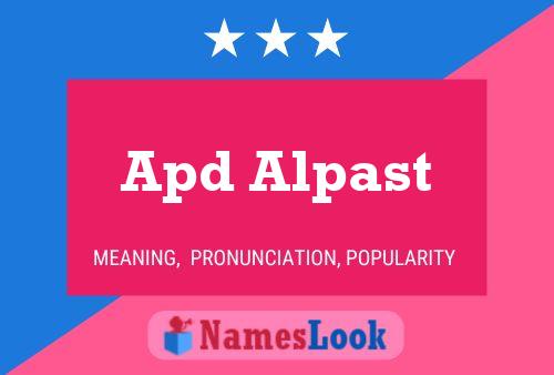 ملصق اسم Apd Alpast