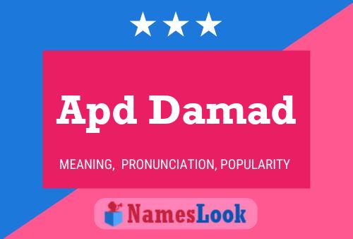 ملصق اسم Apd Damad