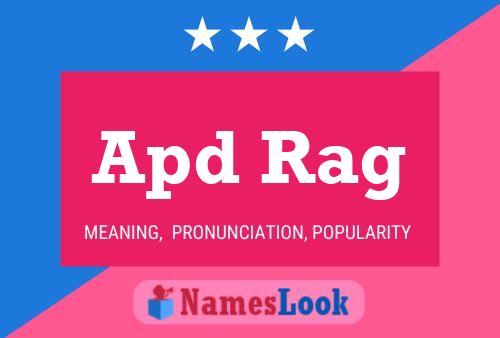 ملصق اسم Apd Rag