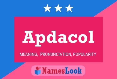 ملصق اسم Apdacol