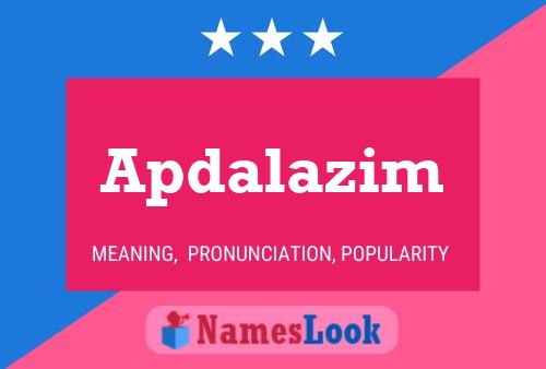 ملصق اسم Apdalazim