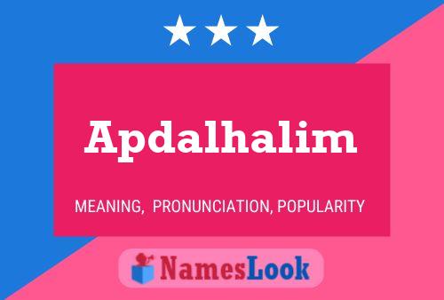 ملصق اسم Apdalhalim