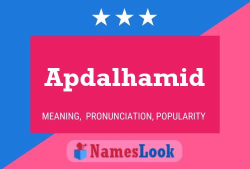 ملصق اسم Apdalhamid