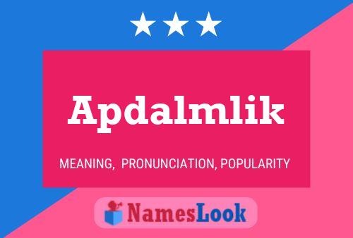 ملصق اسم Apdalmlik