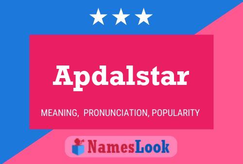 ملصق اسم Apdalstar