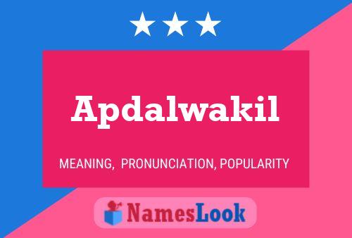 ملصق اسم Apdalwakil