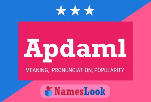 ملصق اسم Apdaml