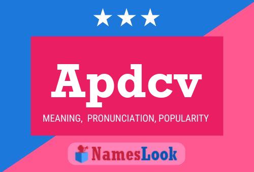 ملصق اسم Apdcv