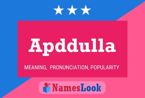 ملصق اسم Apddulla