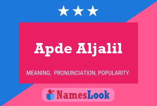 ملصق اسم Apde Aljalil