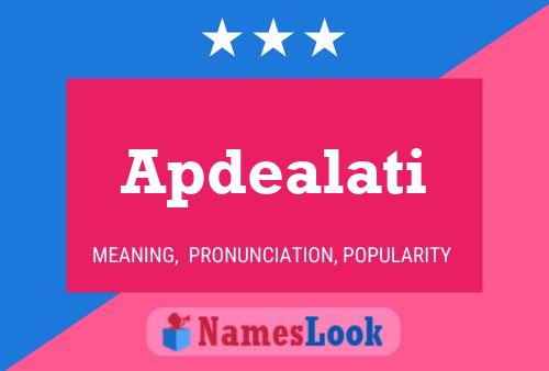 ملصق اسم Apdealati