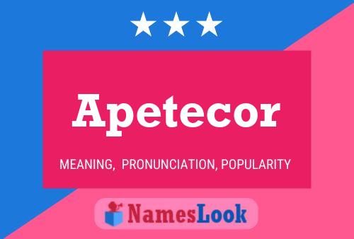 ملصق اسم Apetecor