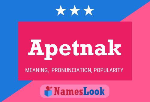 ملصق اسم Apetnak