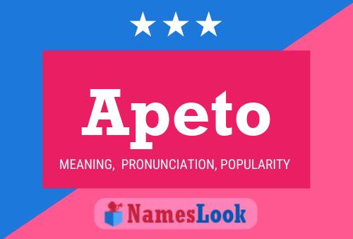 ملصق اسم Apeto