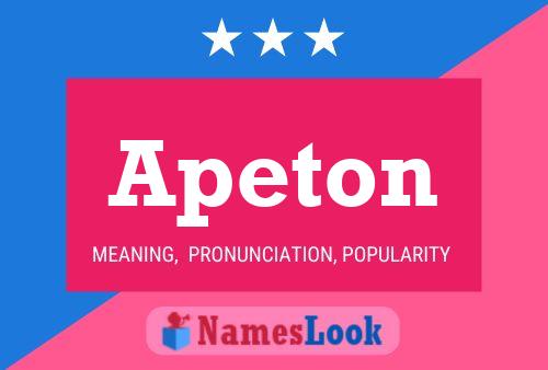 ملصق اسم Apeton