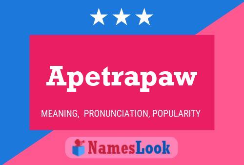 ملصق اسم Apetrapaw