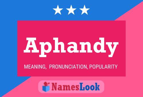 ملصق اسم Aphandy