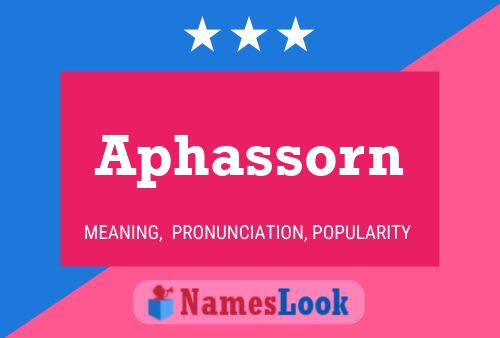 ملصق اسم Aphassorn