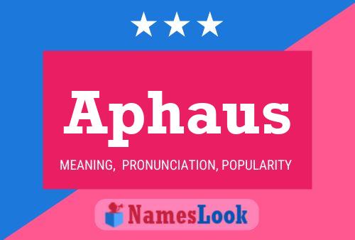 ملصق اسم Aphaus