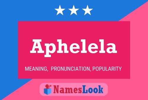 ملصق اسم Aphelela