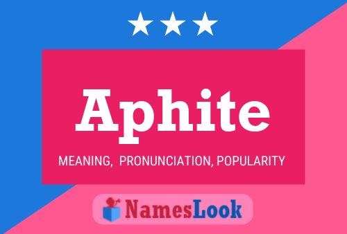 ملصق اسم Aphite