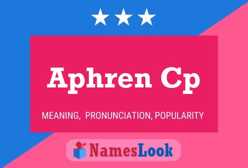 ملصق اسم Aphren Cp