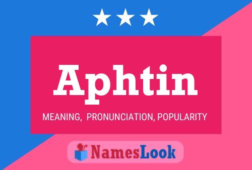 ملصق اسم Aphtin