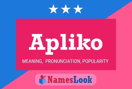 ملصق اسم Apliko