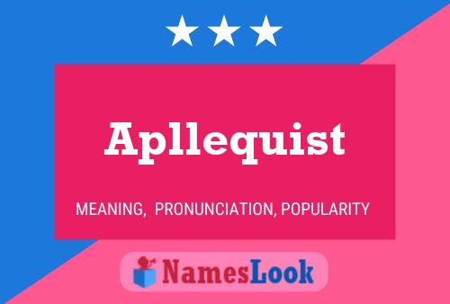 ملصق اسم Apllequist