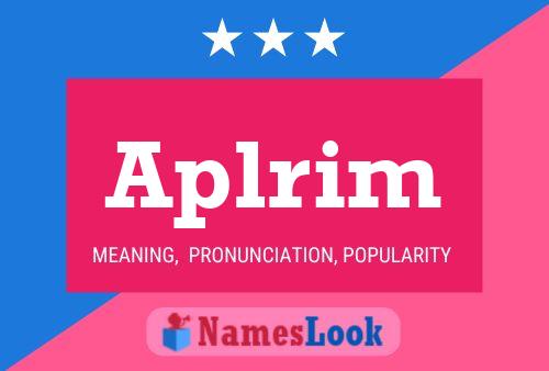 ملصق اسم Aplrim