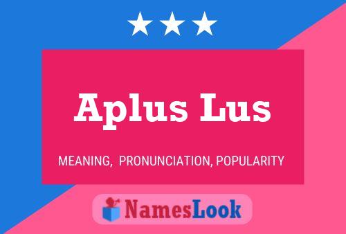 ملصق اسم Aplus Lus