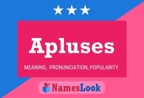 ملصق اسم Apluses