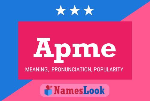 ملصق اسم Apme