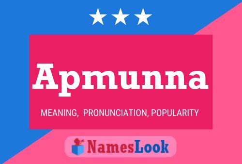 ملصق اسم Apmunna