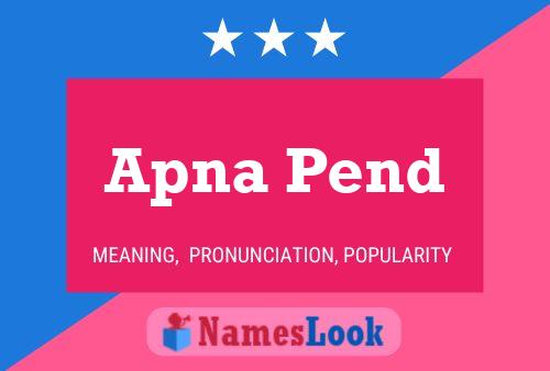 ملصق اسم Apna Pend