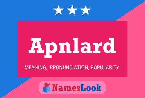 ملصق اسم Apnlard