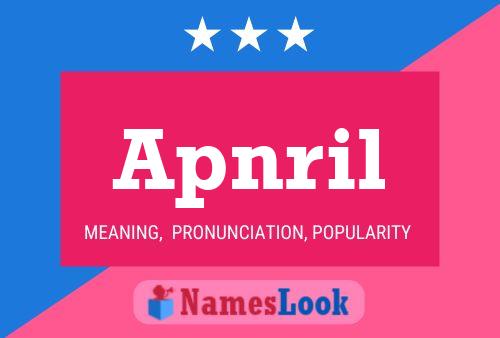 ملصق اسم Apnril