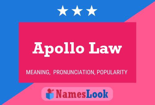 ملصق اسم Apollo Law