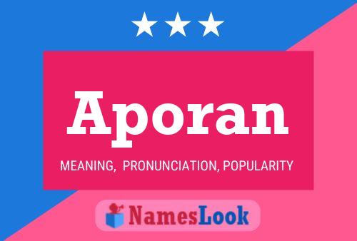 ملصق اسم Aporan