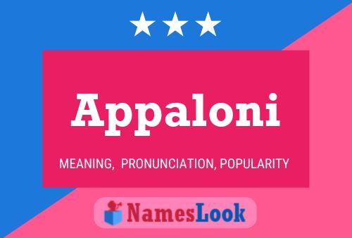 ملصق اسم Appaloni