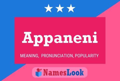 ملصق اسم Appaneni