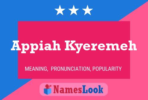 ملصق اسم Appiah Kyeremeh